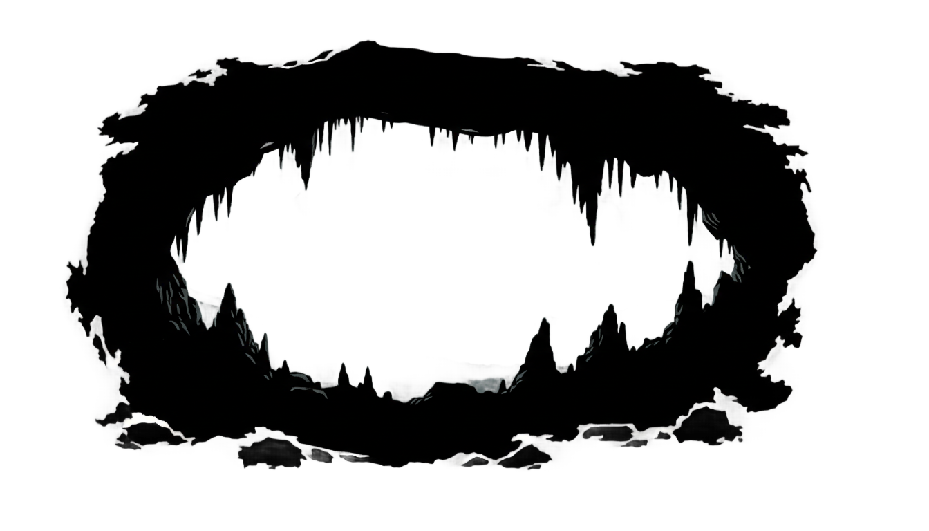 cave silhouette png PNG transparent background