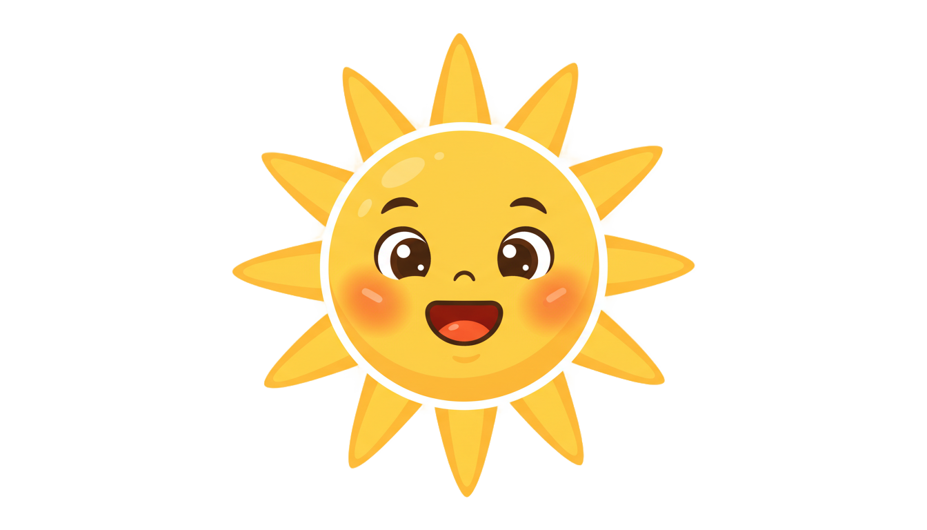 cute sun png PNG transparent background