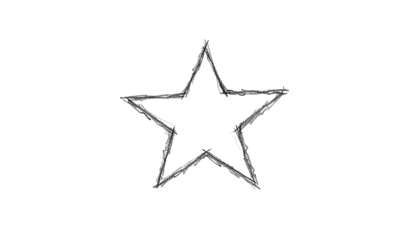 star doodle png PNG transparent background