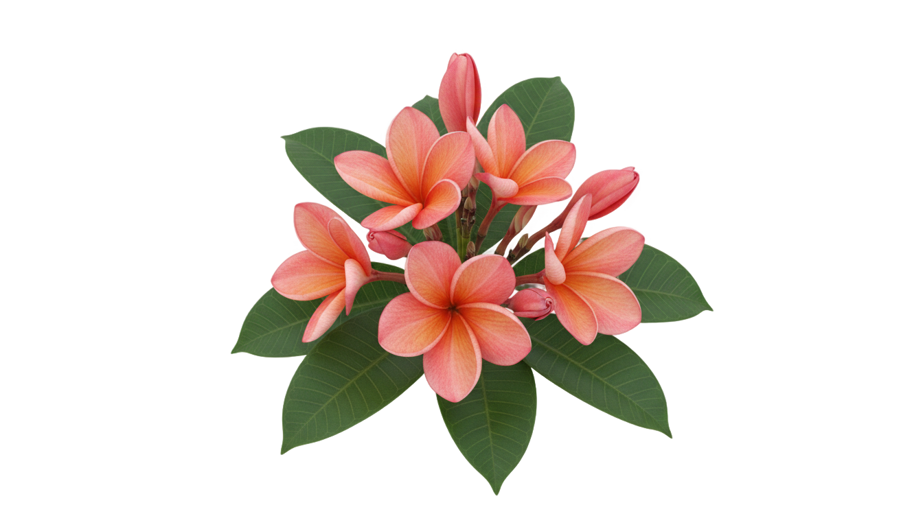 flores color coral png PNG transparent background