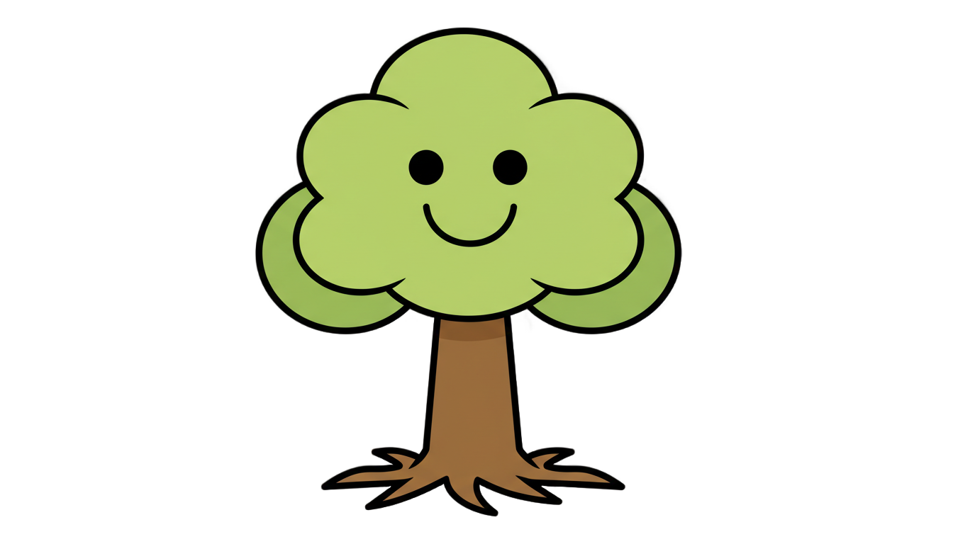 tree cartoon png PNG transparent background