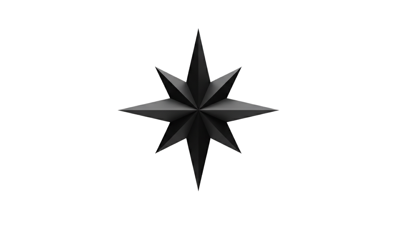 four pointed star png PNG transparent background