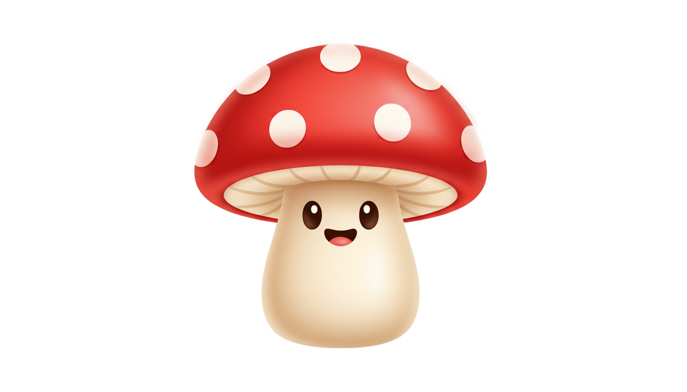 iphone mushroom emoji png PNG transparent background