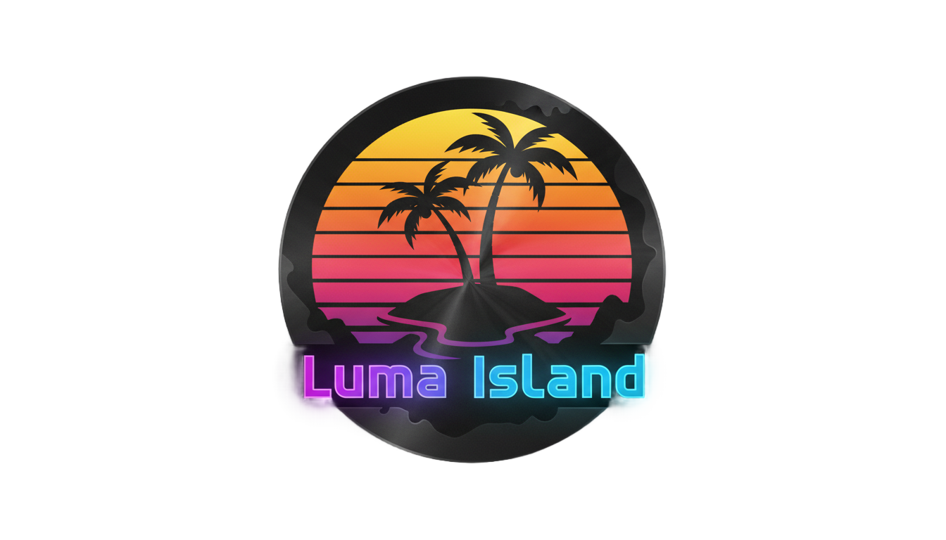 luma island logo png PNG transparent background