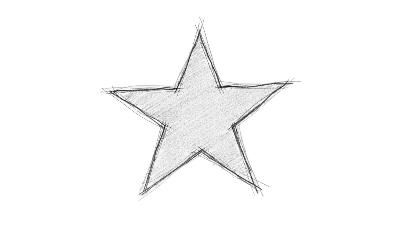 hand drawn star png PNG transparent background