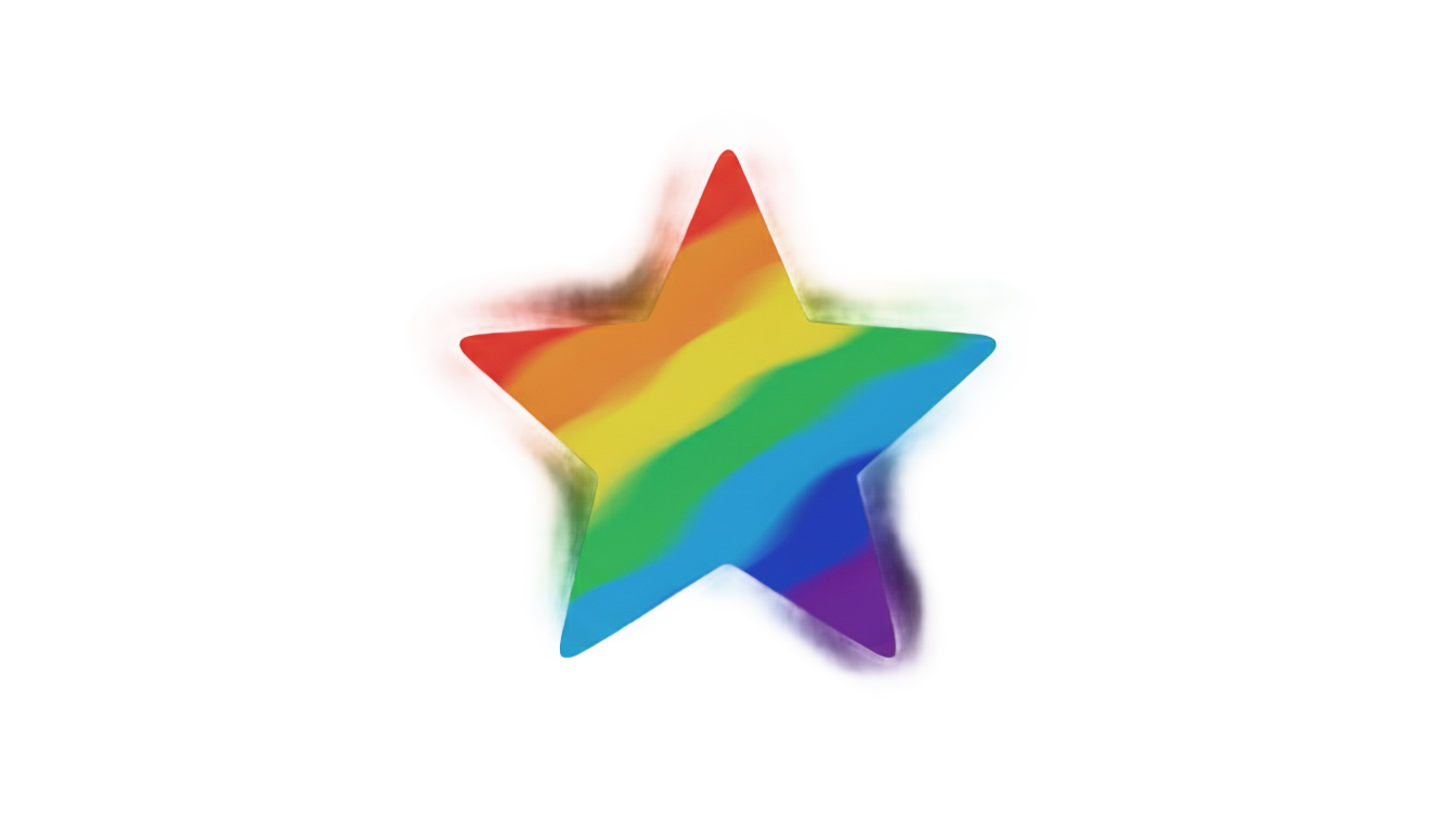rainbow star png PNG transparent background
