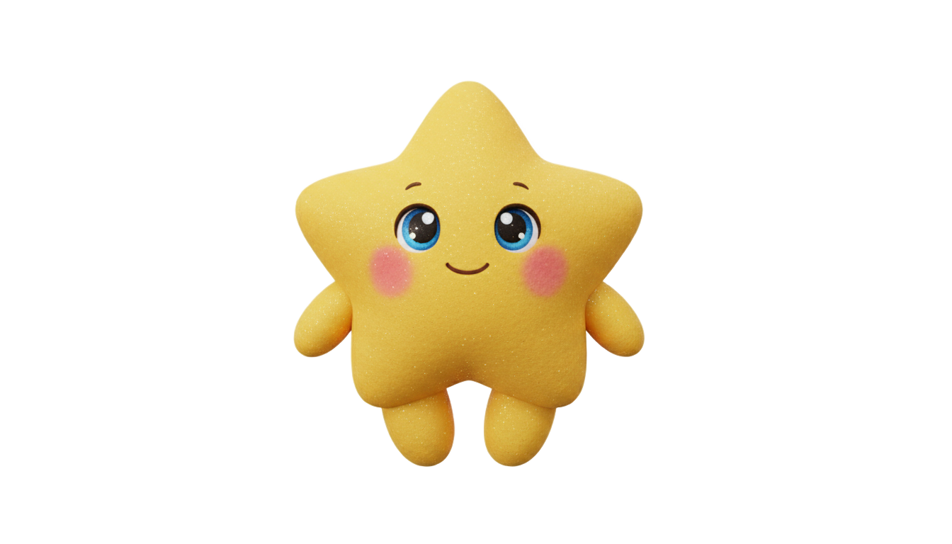 cute star png PNG transparent background
