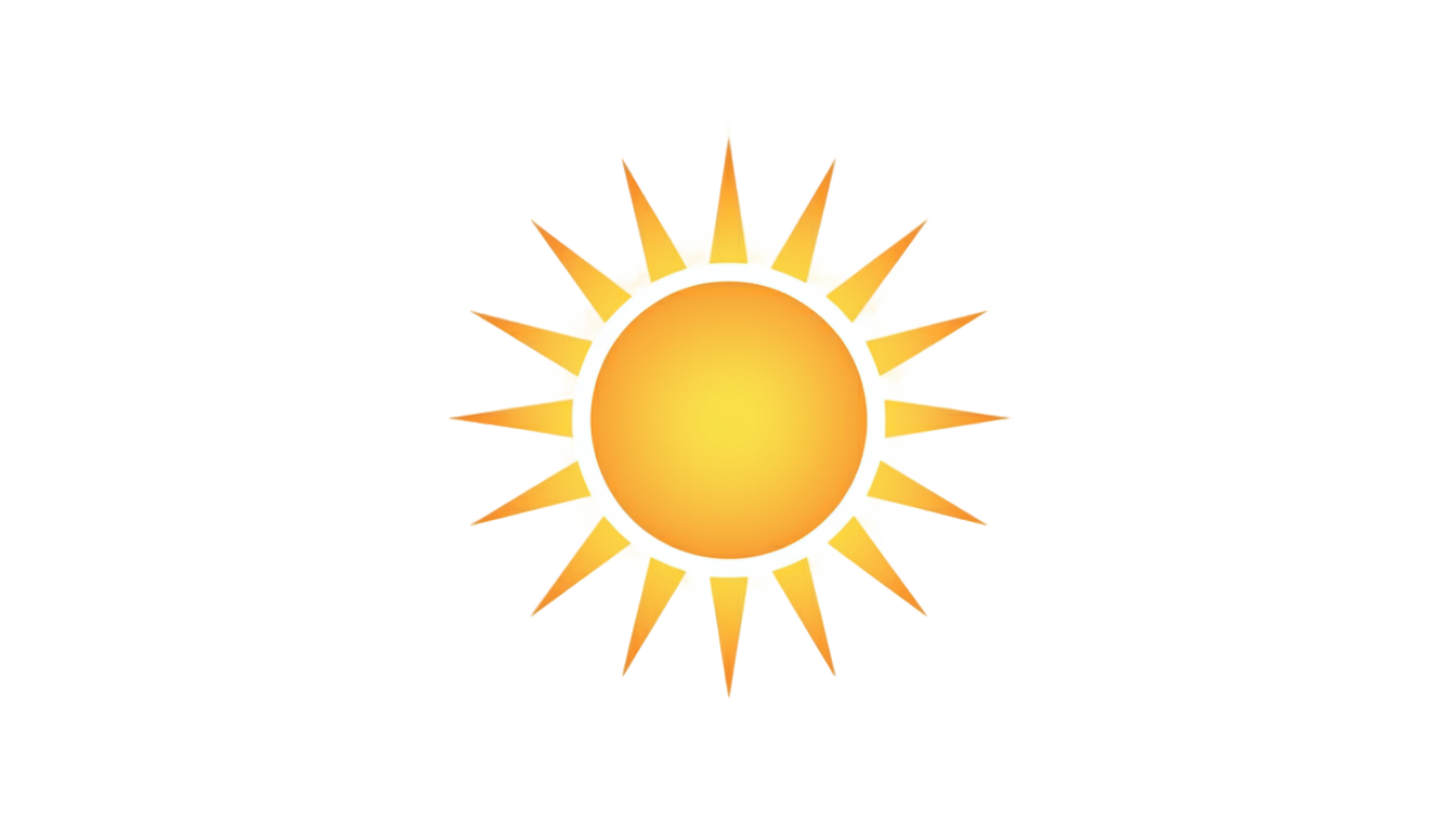 yellow sun png PNG transparent background