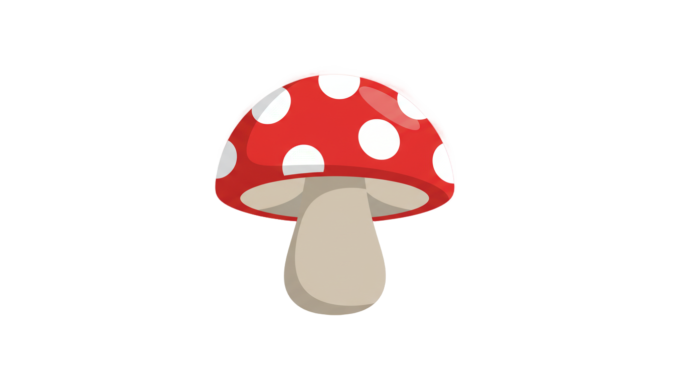 mushroom logo design png PNG transparent background