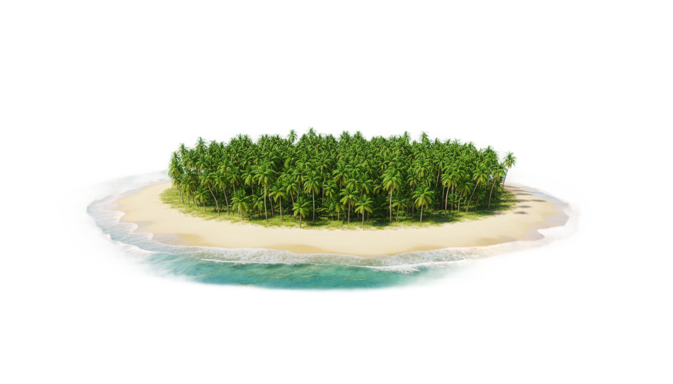 island illustration png PNG transparent background