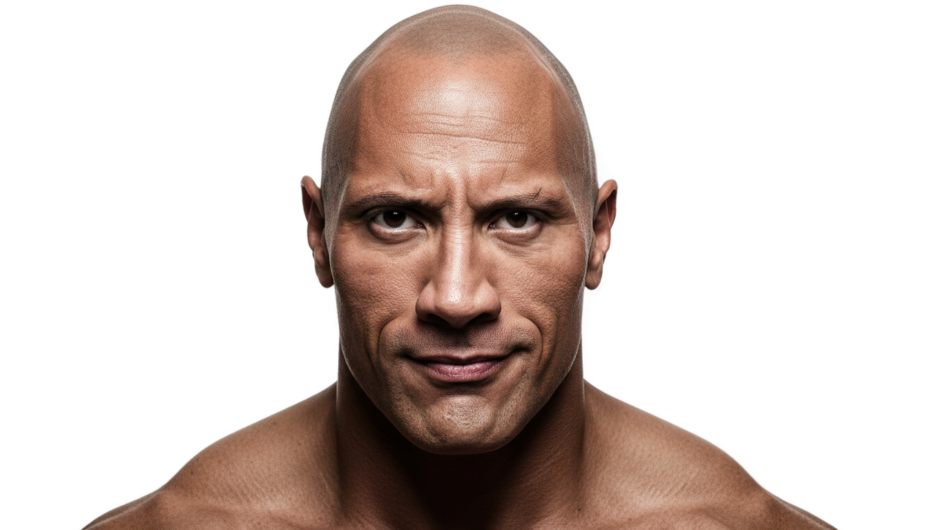 the rock eyebrow raise png PNG transparent background
