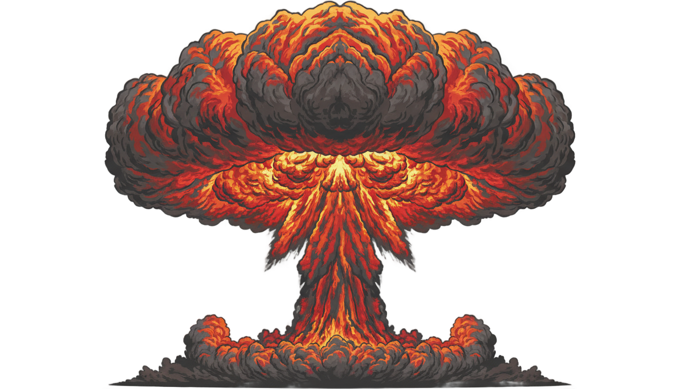 mushroom cloud clipart png PNG transparent background