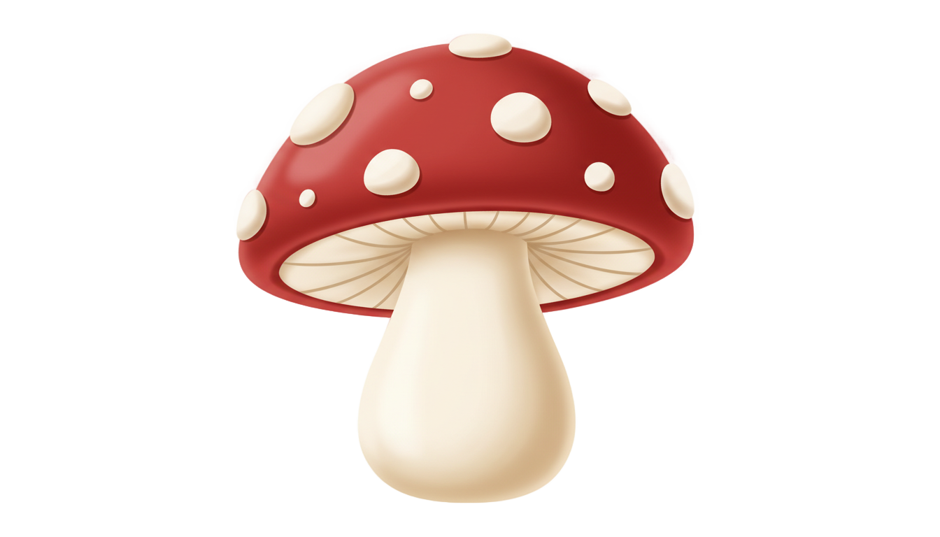 mushroom sticker png PNG transparent background