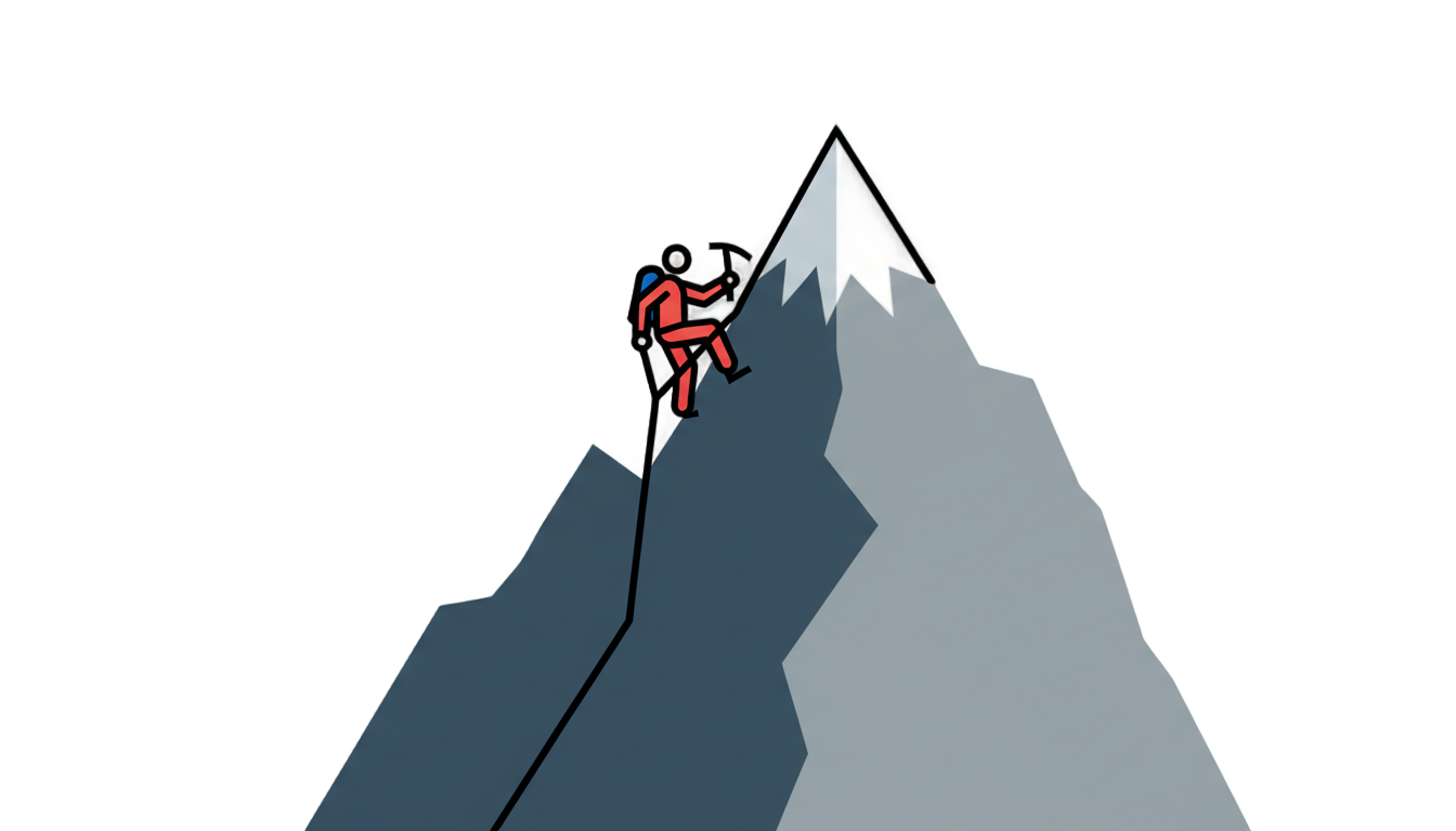 mountain climbing icon png PNG transparent background