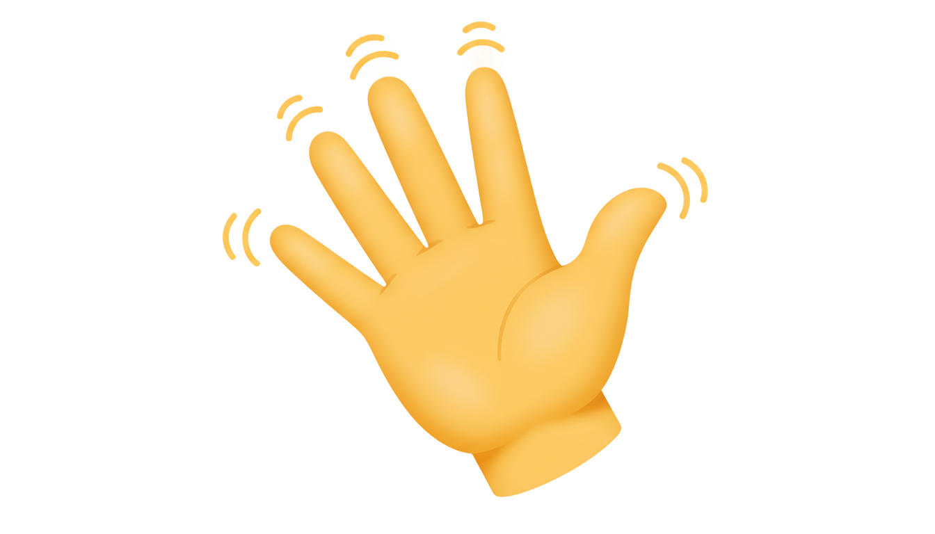 wave emoji png PNG transparent background