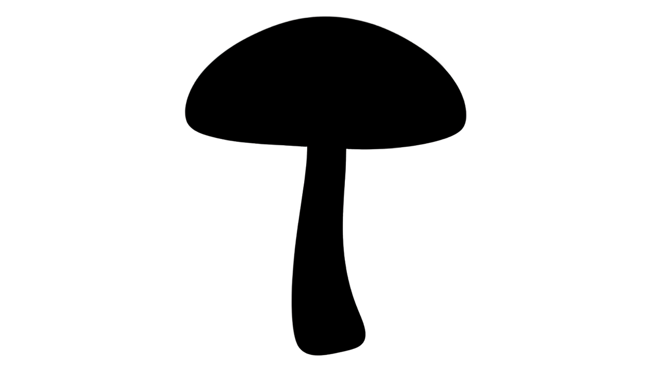 mushroom silhouette png PNG transparent background