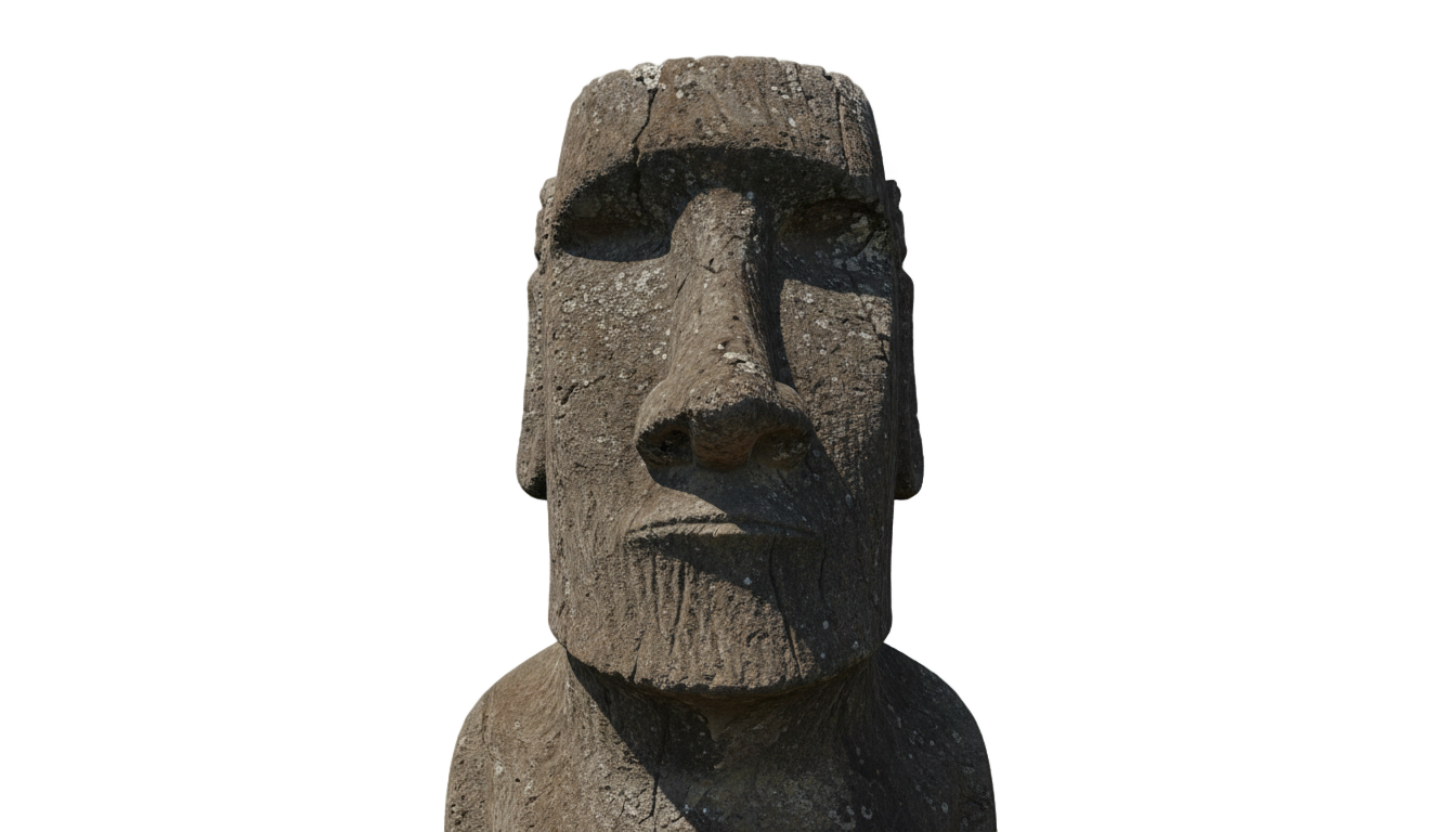 easter island statue png PNG transparent background