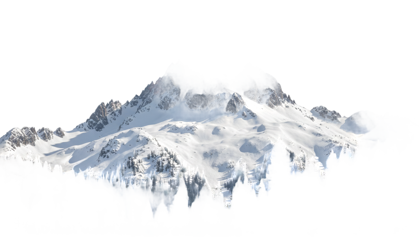winter mountain png PNG transparent background