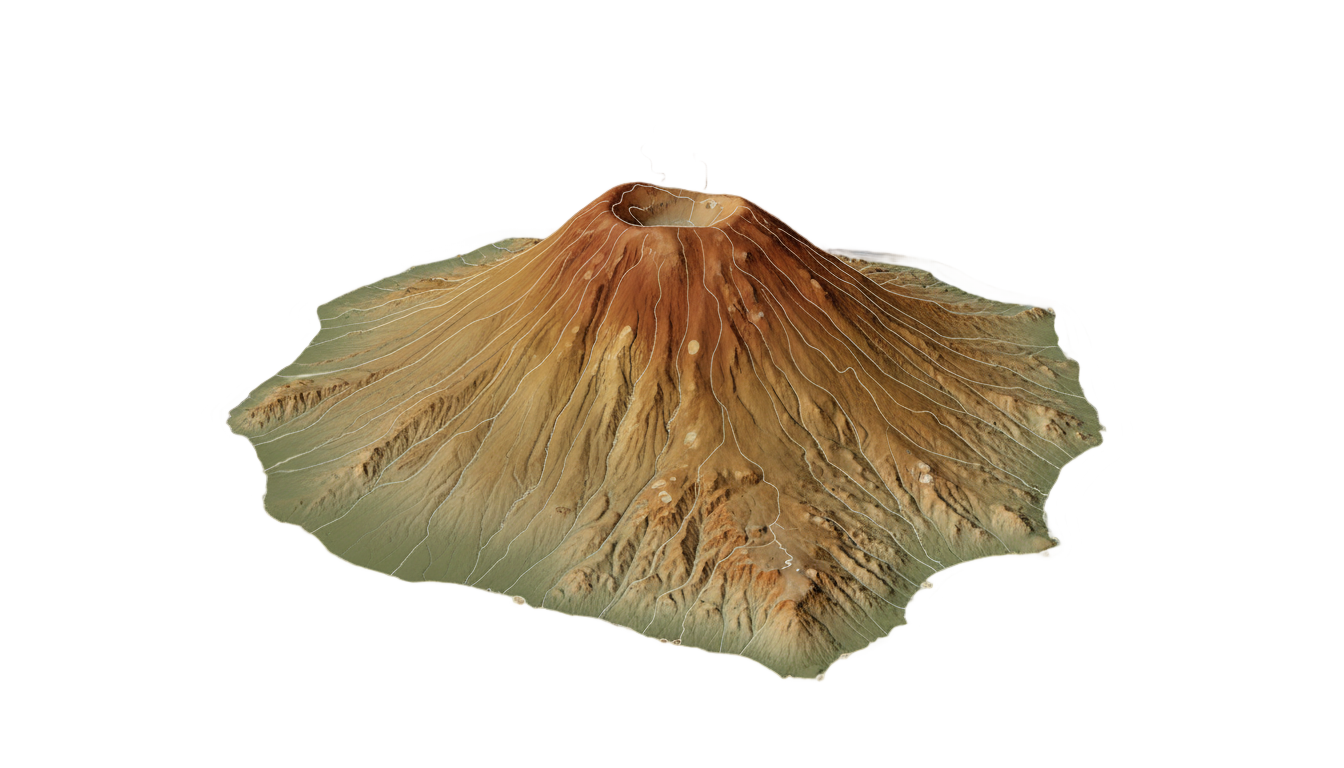 manam island png map PNG transparent background