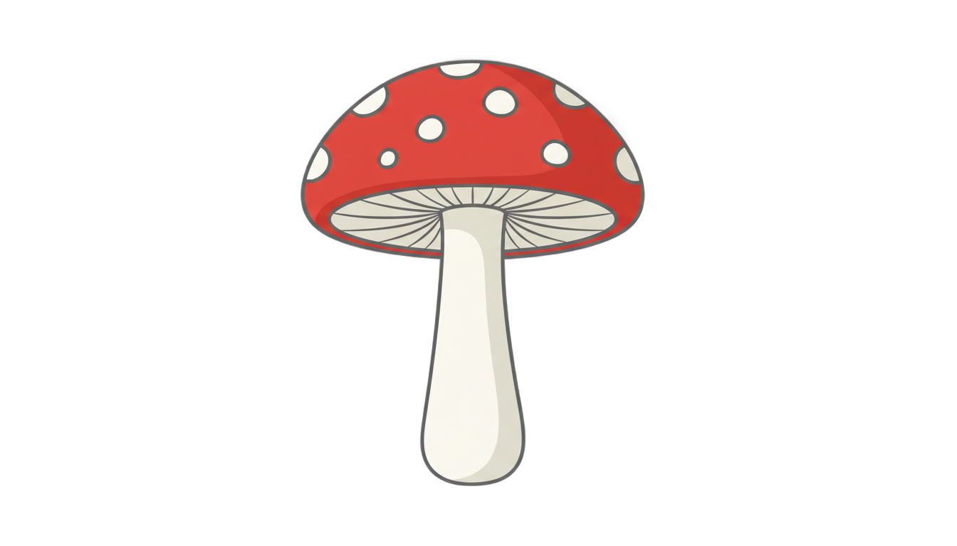mushroom clipart black and white png PNG transparent background