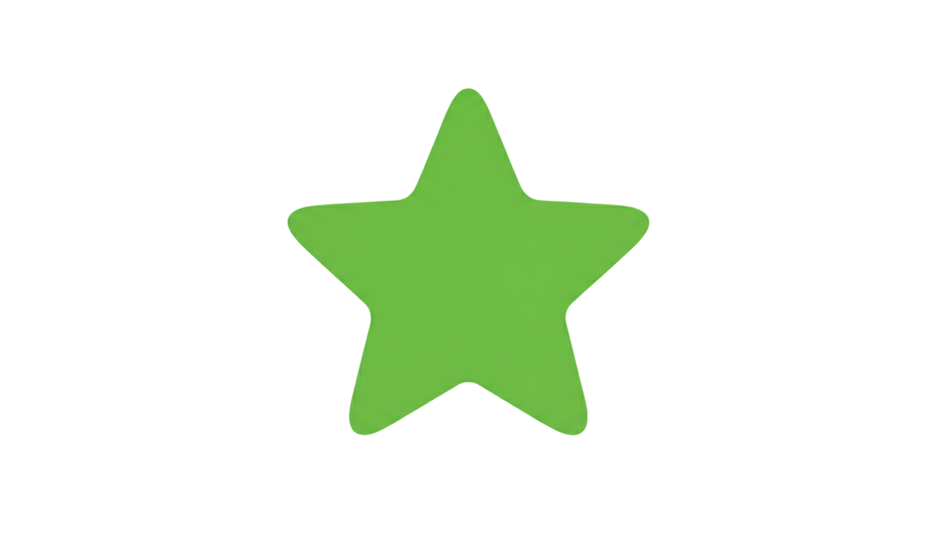 green star png PNG transparent background