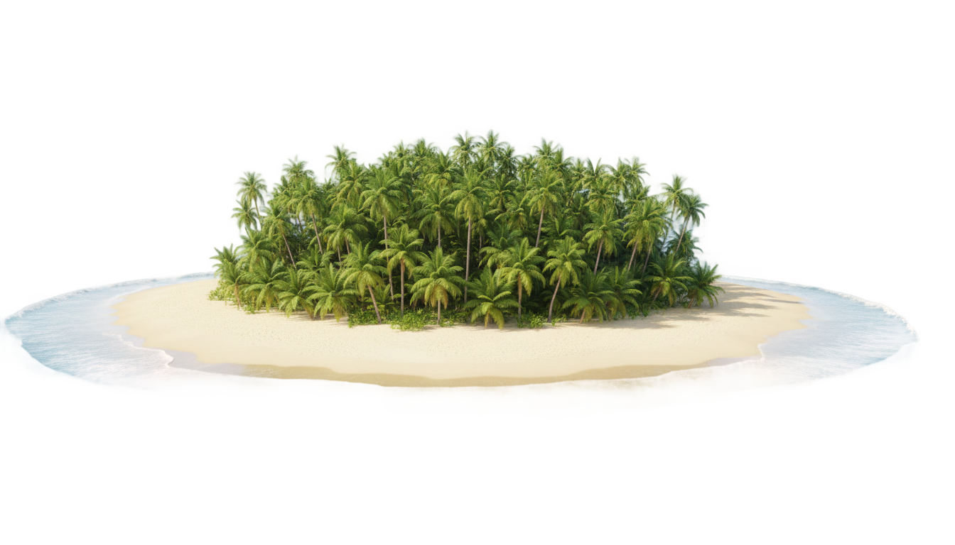 island illustration png PNG transparent background