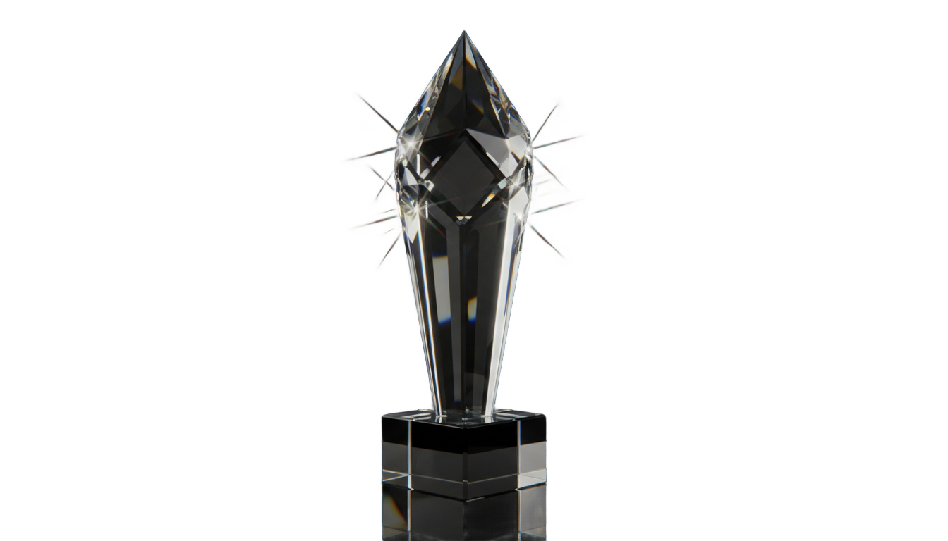 crystal trophy png PNG transparent background