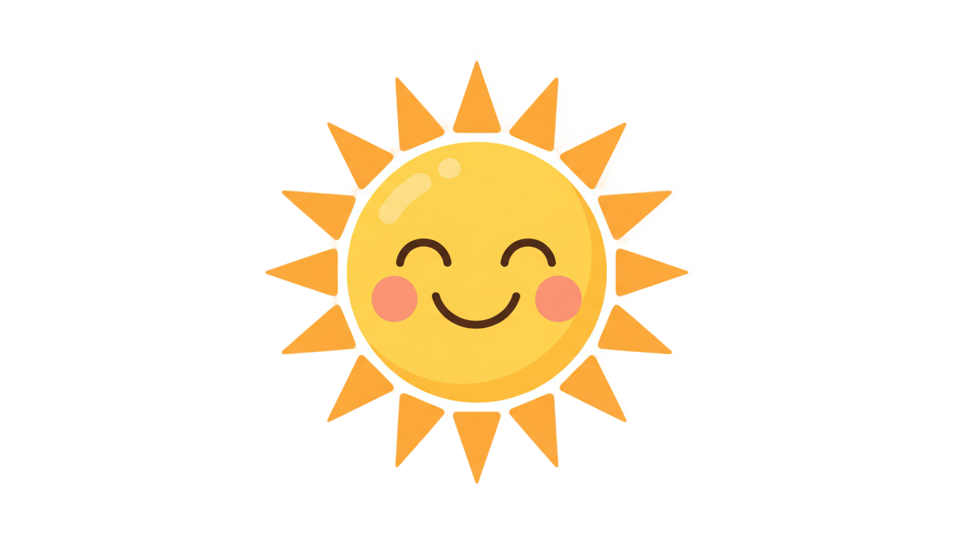 cartoon sun png PNG transparent background