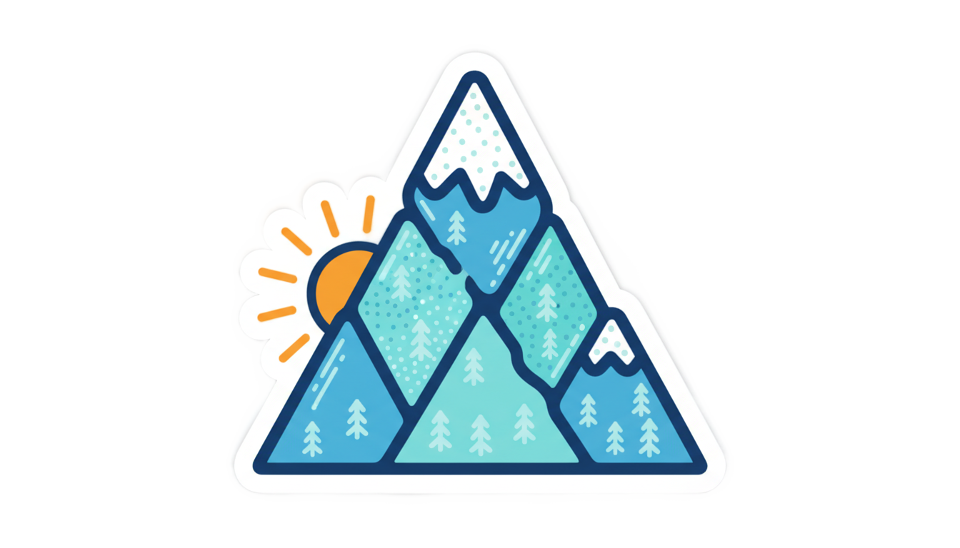 mountain sticker png PNG transparent background