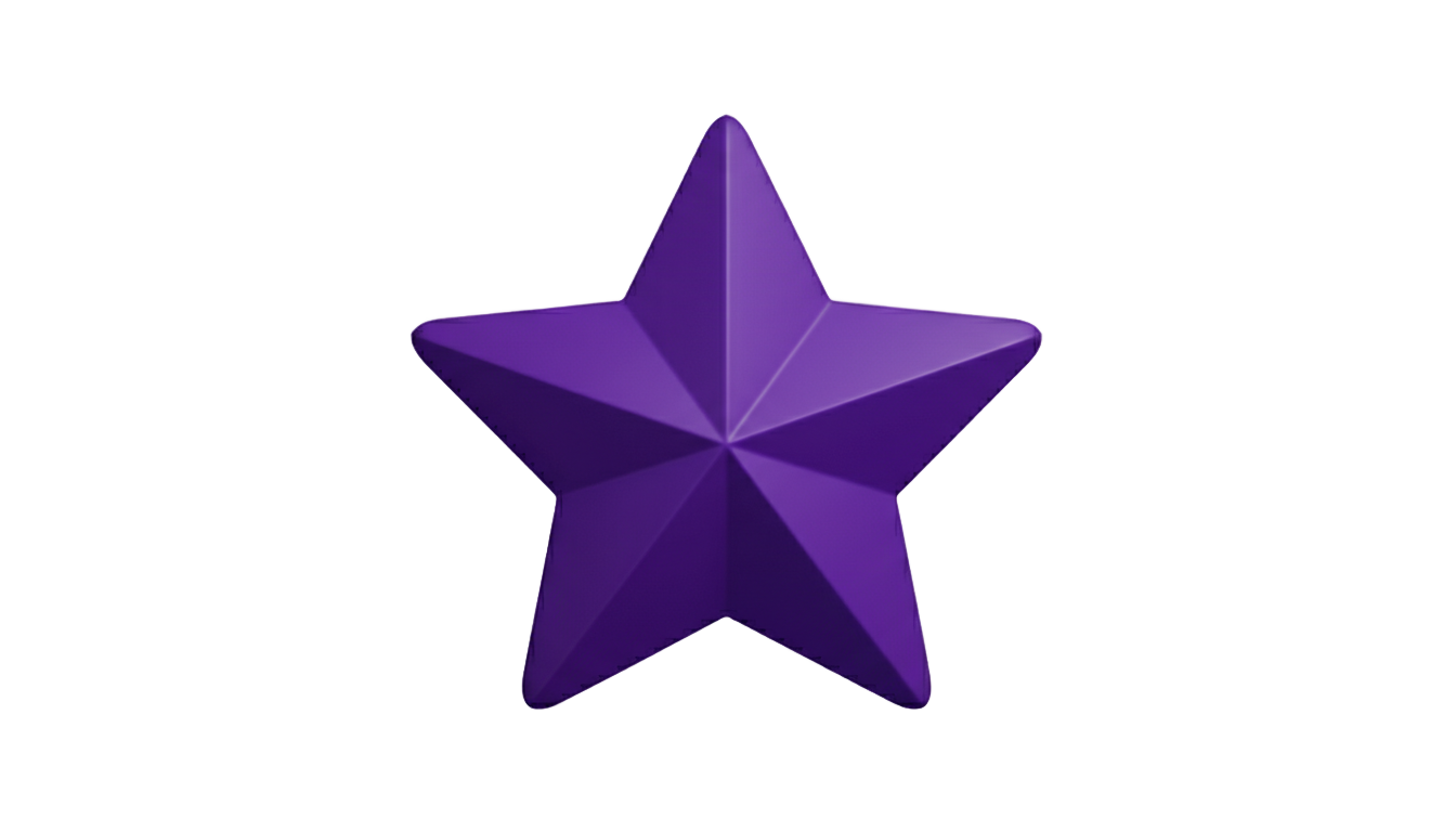 purple star png PNG transparent background
