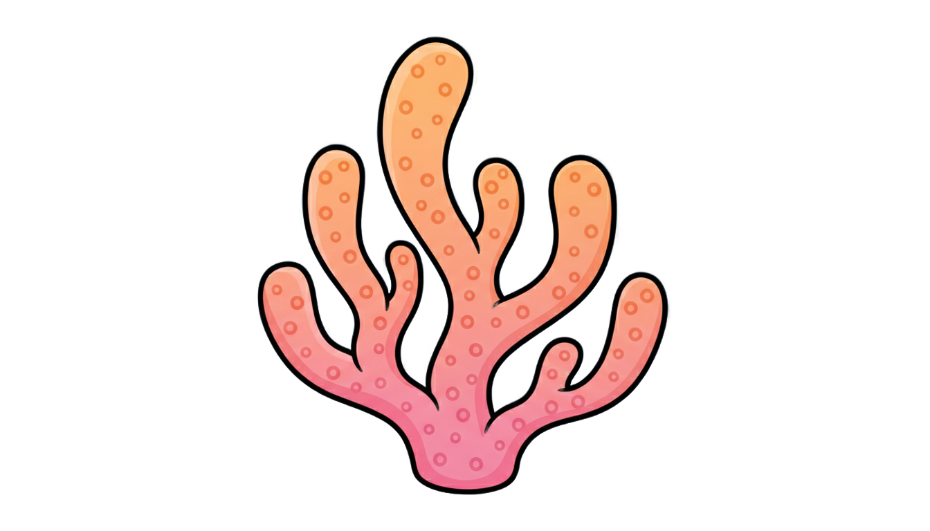 coral emoji png PNG transparent background