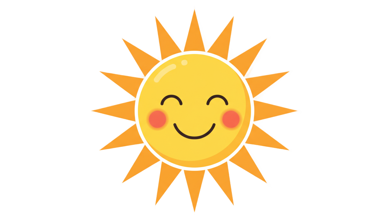 cartoon sun png PNG transparent background