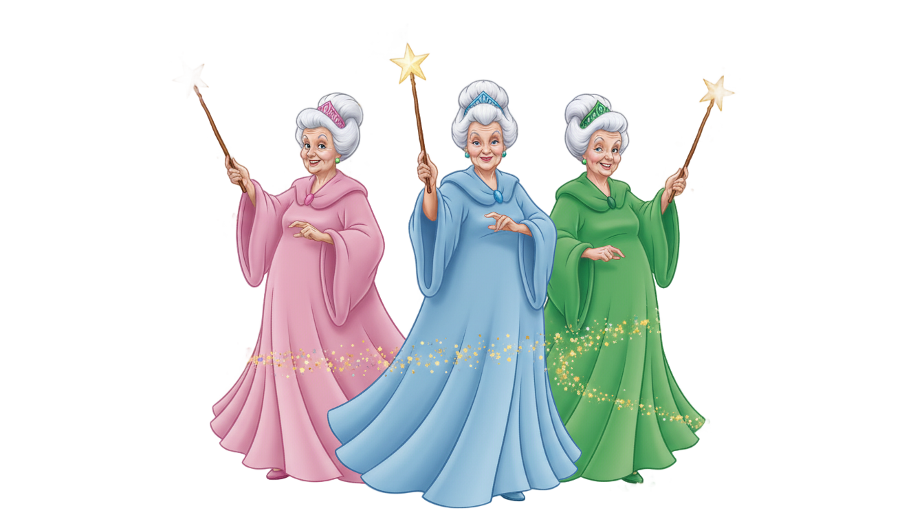 hadas madrinas de aurora png PNG transparent background