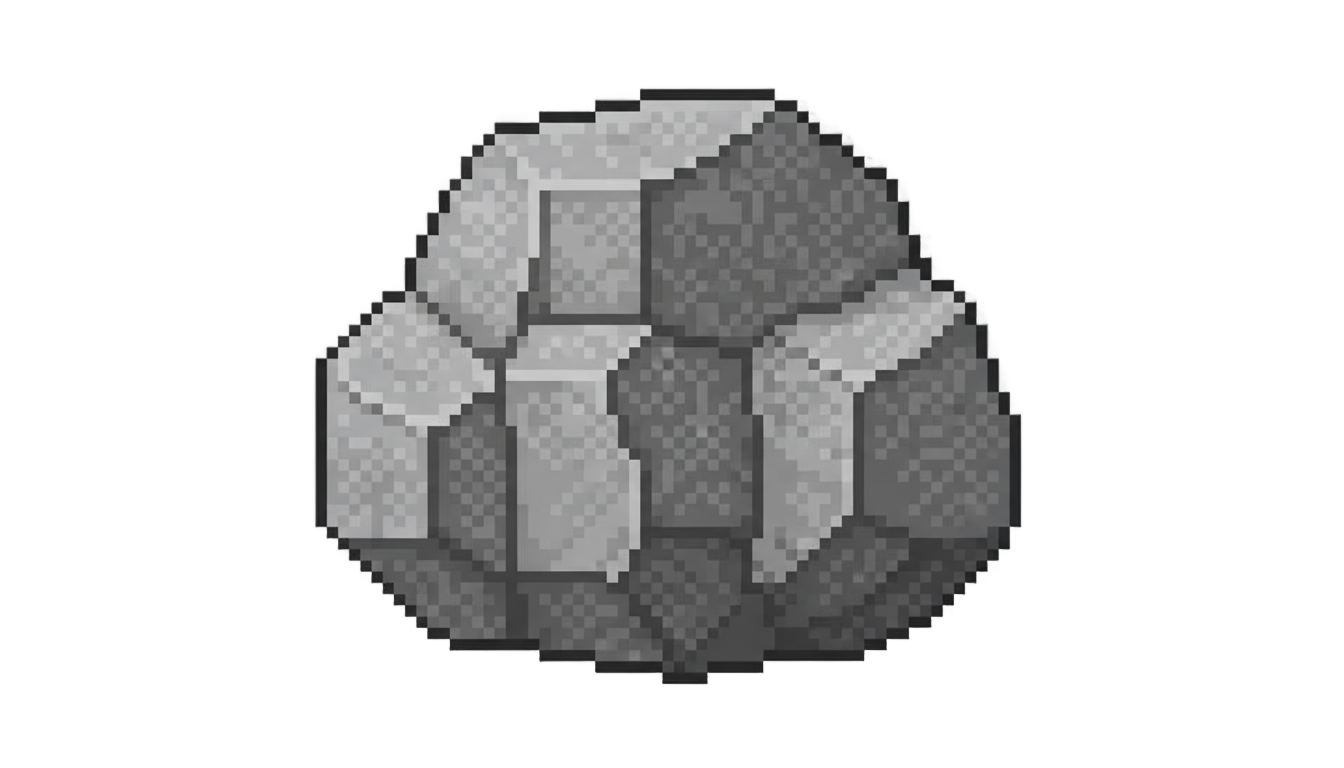 rock pixel art png PNG transparent background