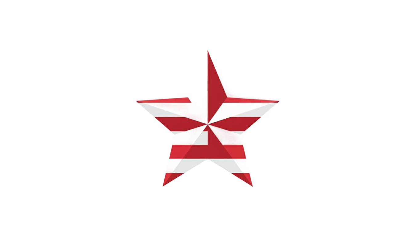 american flag star png PNG transparent background