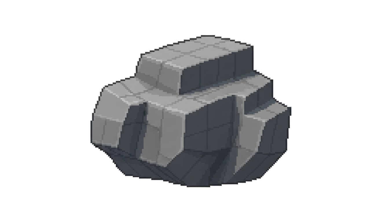 rock pixel art png PNG transparent background