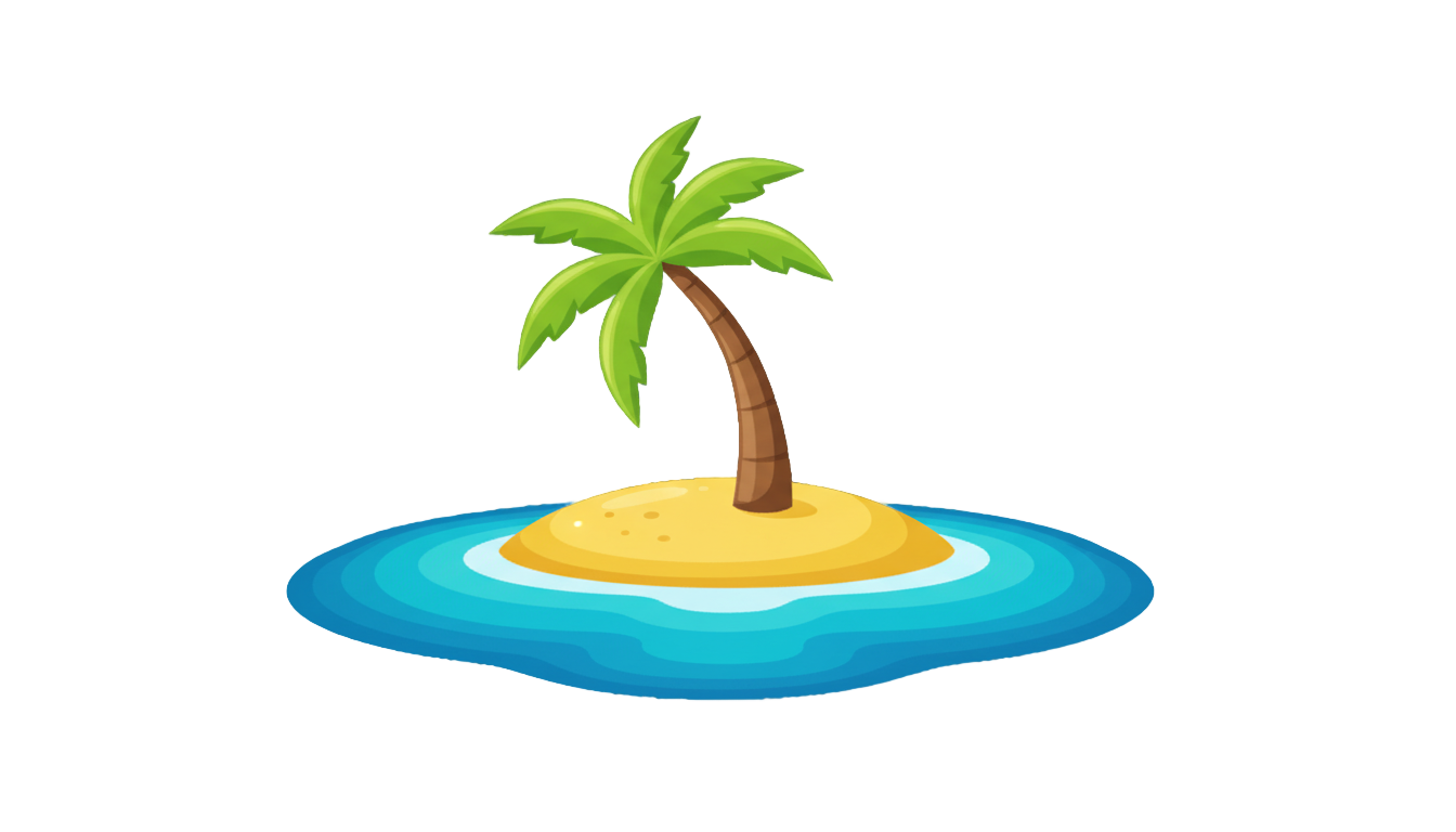 desert island emoji png PNG transparent background