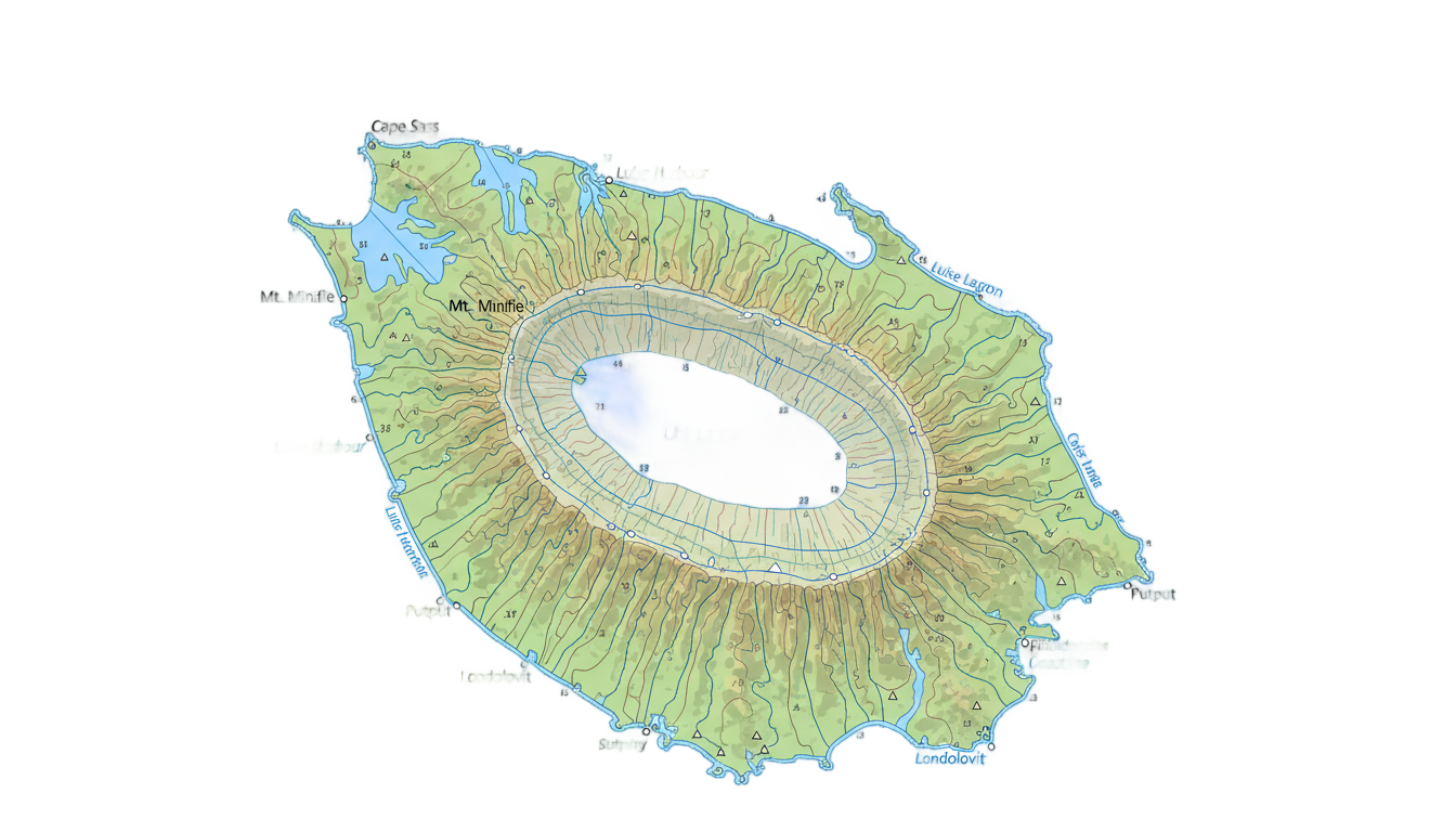 lihir island png map PNG transparent background