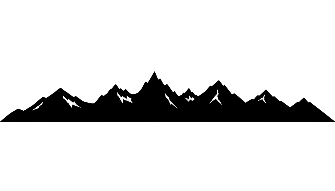 mountain skyline png PNG transparent background