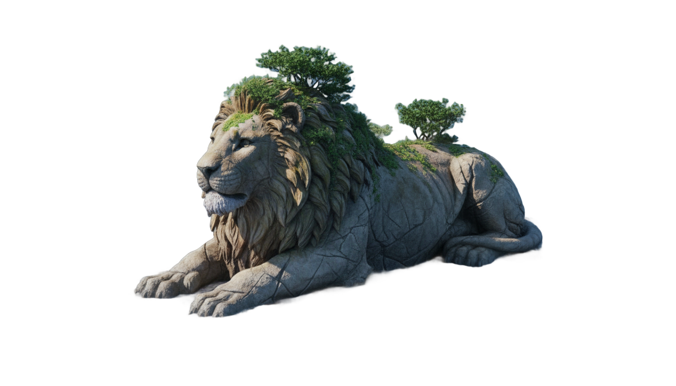 lion island png PNG transparent background