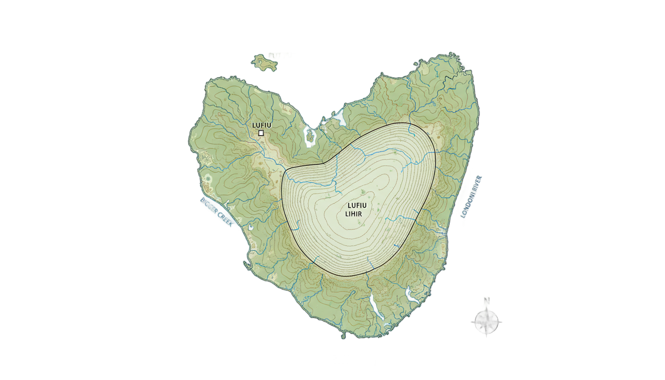 lihir island png map PNG transparent background