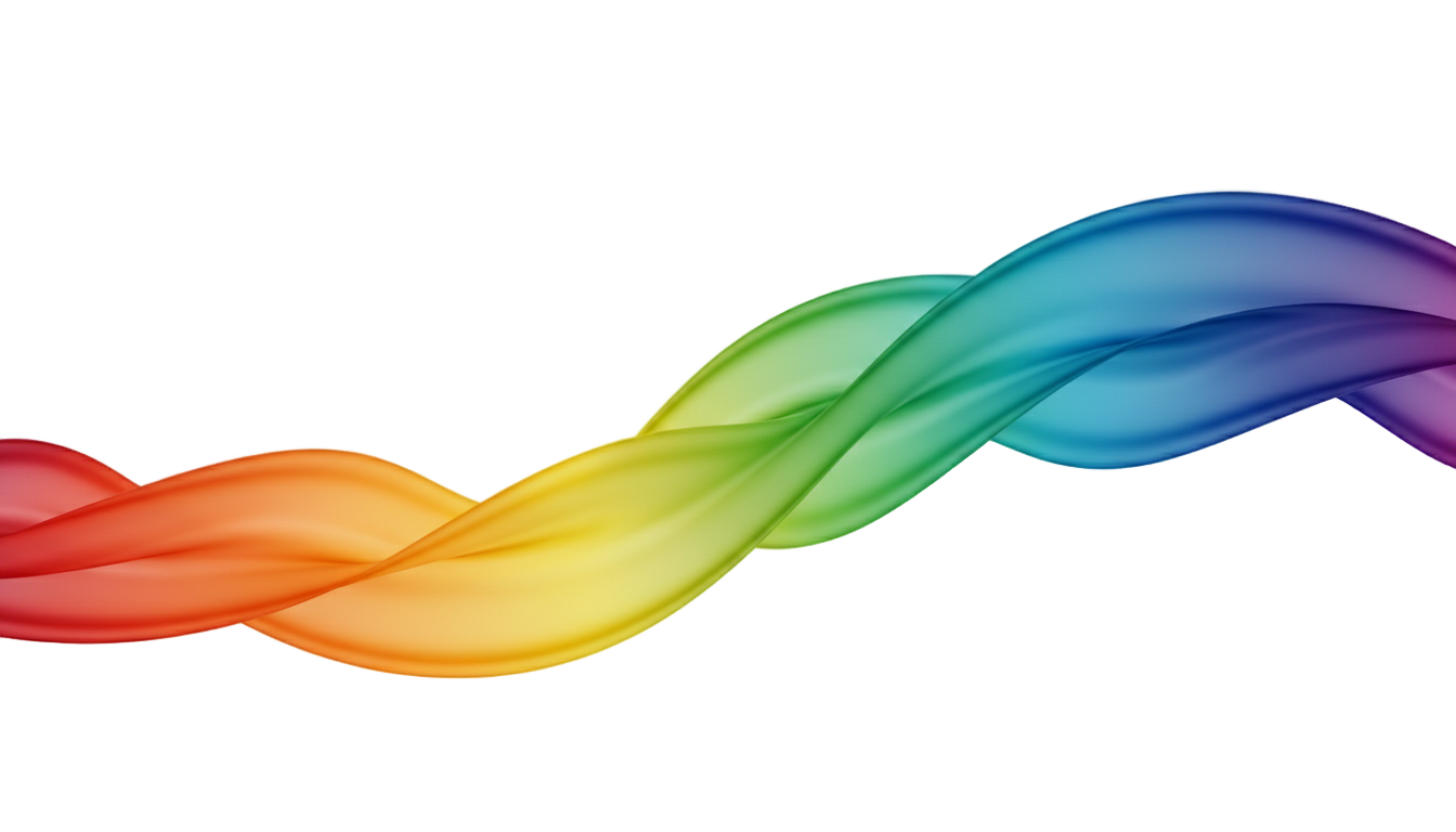 rainbow wave png PNG transparent background