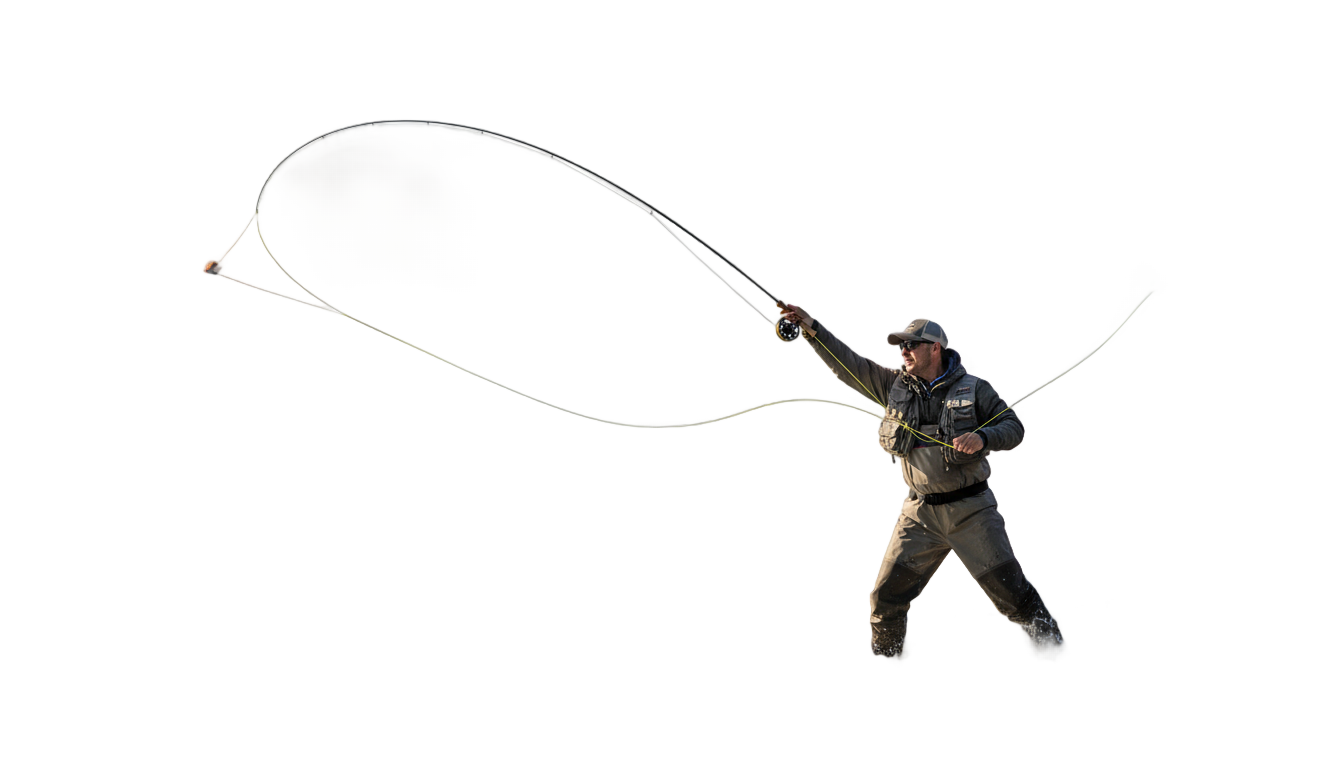 fly river fishing png PNG transparent background