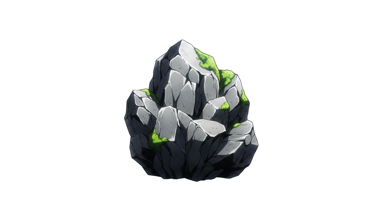 anime rock png PNG transparent background