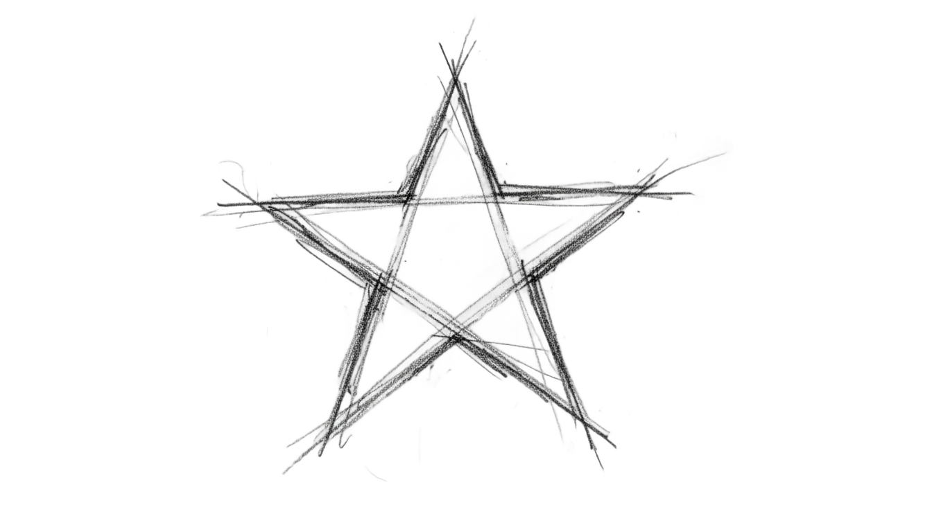 hand drawn star png PNG transparent background