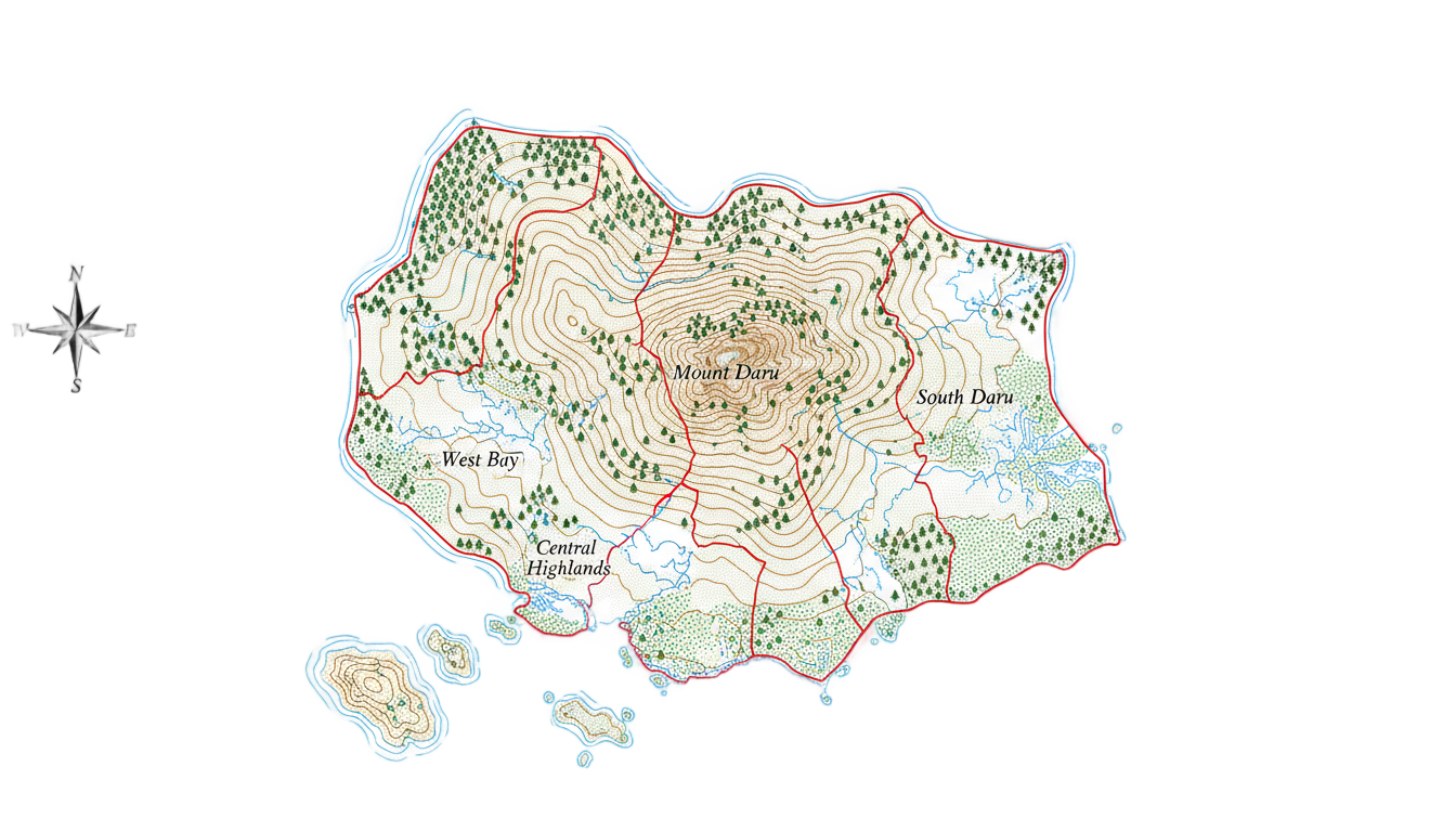 daru island png map PNG transparent background