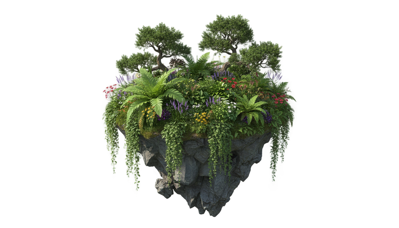 plant island png PNG transparent background