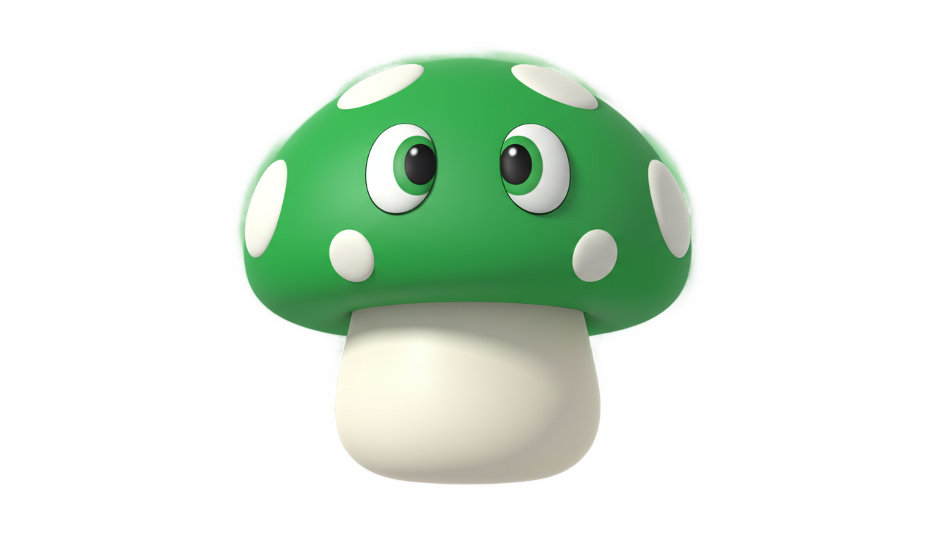 one up mushroom png PNG transparent background