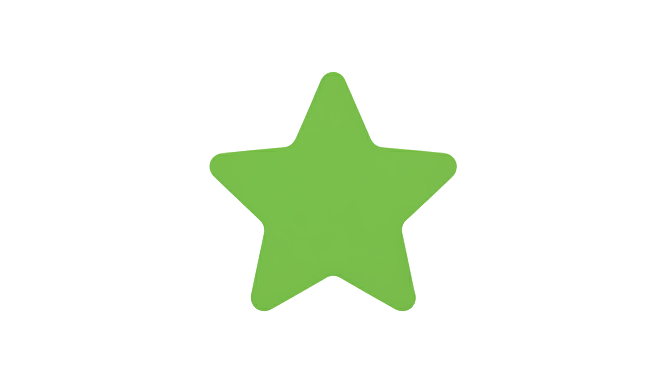 green star png PNG transparent background