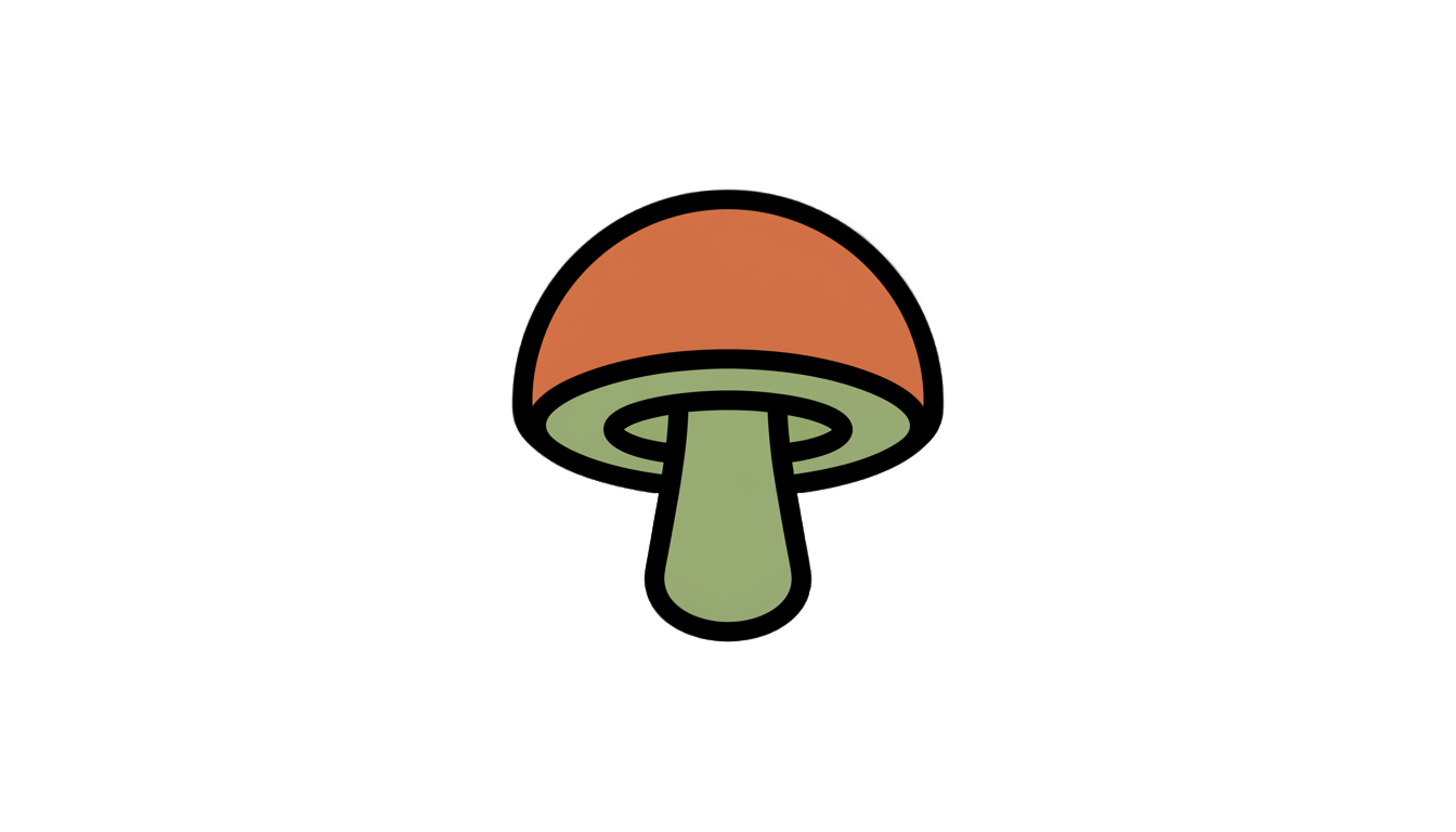 mushroom logo png PNG transparent background